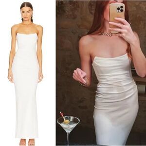 NEW Michael Costello x Revolve Briggs Gown Ivory Size Medium